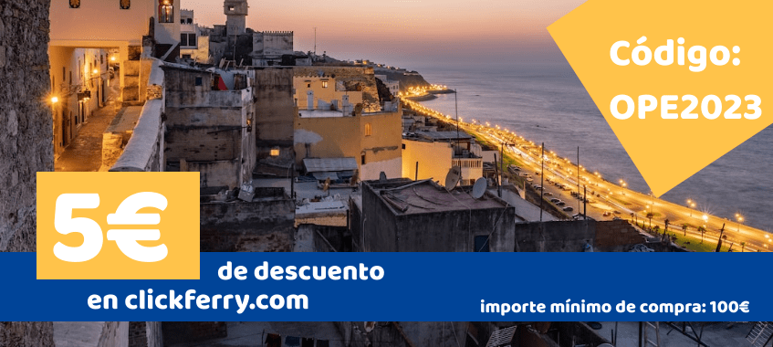 Imagen de Paso del Estrecho. 5€ de descuento para Marruecos con el código: OPE2023